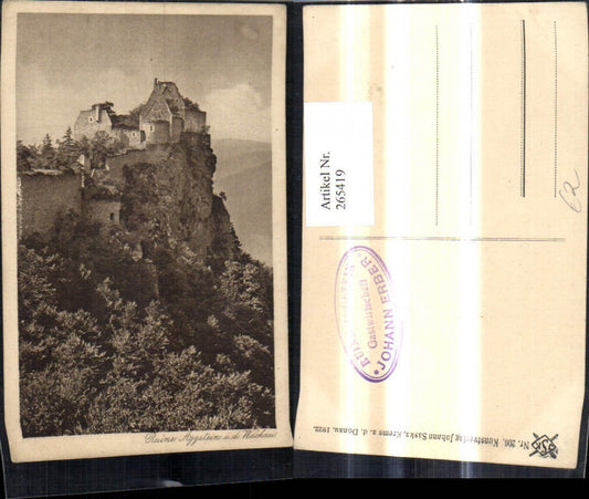 265419,Schloss Burg Ruine Aggstein i. d. Wachau