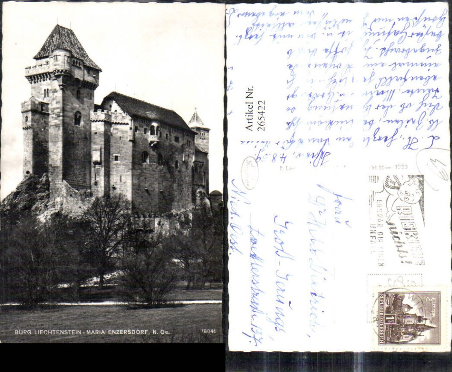 265422,Foto Ak Schloss Burg Liechtenstein Maria Enzersdorf