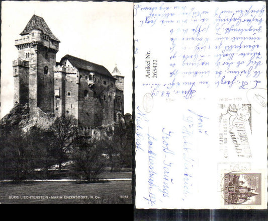 265422,Foto Ak Schloss Burg Liechtenstein Maria Enzersdorf