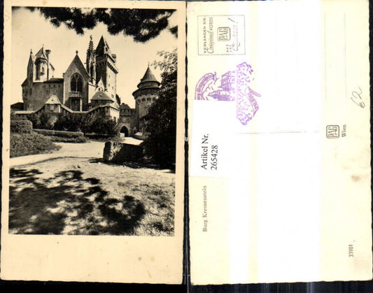 265428,Foto Ak Schloss Burg Kreuzenstein Leobendorf