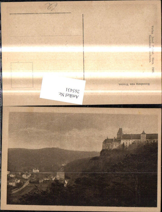 265431,Schloss Burg Rosenburg v. Westen Rosenburg-Mold