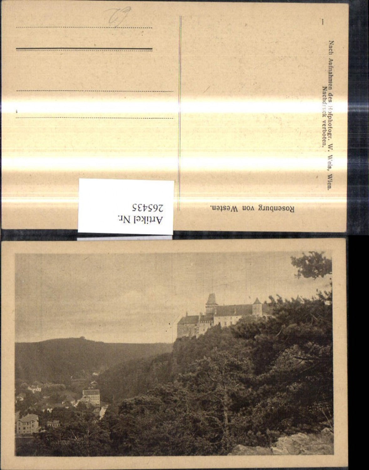 265435,Schloss Burg Rosenburg v. Westen Rosenburg-Mold