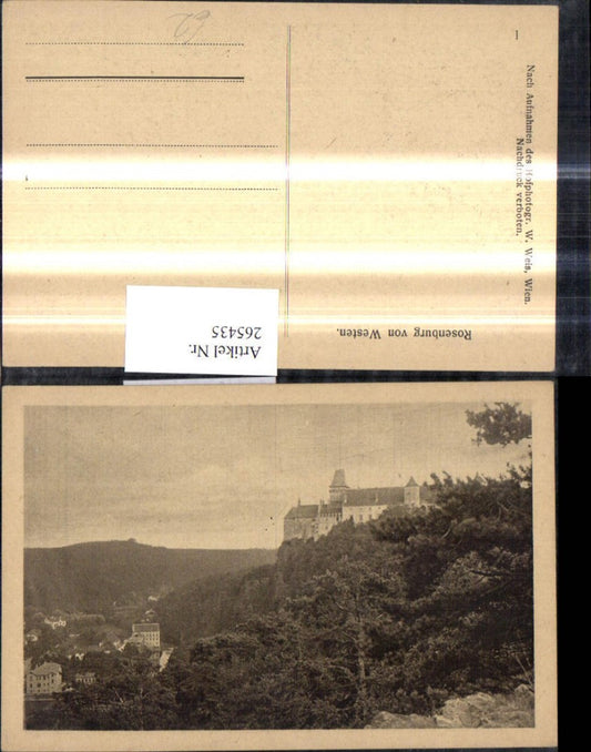 265435,Schloss Burg Rosenburg v. Westen Rosenburg-Mold