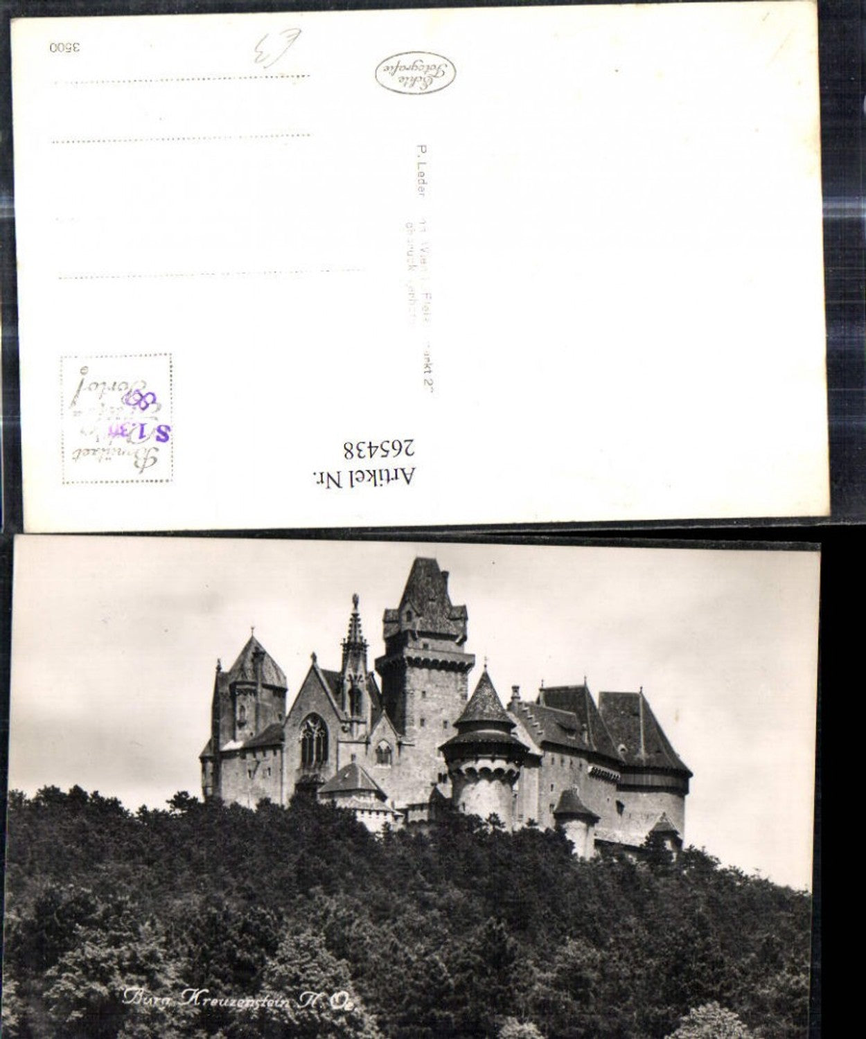 265438,Foto Ak Schloss Burg Kreuzenstein Leobendorf