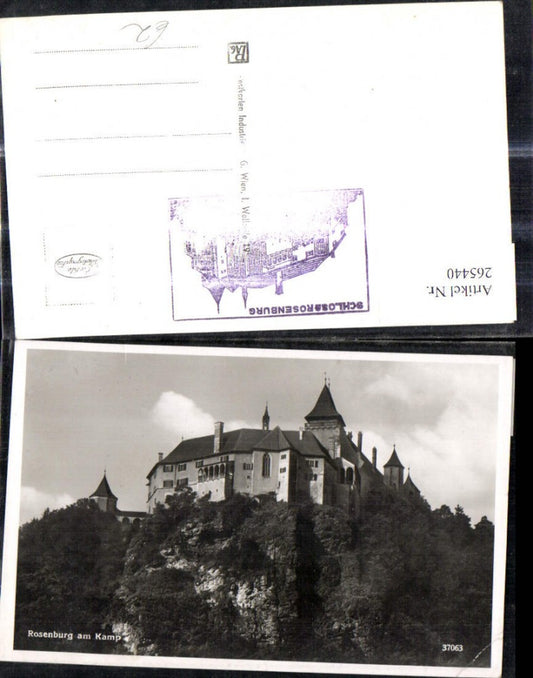 265440,Foto Ak Schloss Burg Rosenburg a. Kamp Rosenburg-Mold