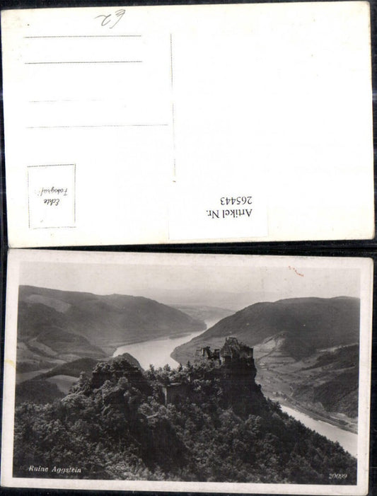 265443,Foto Ak Schloss Burg Ruine Aggstein