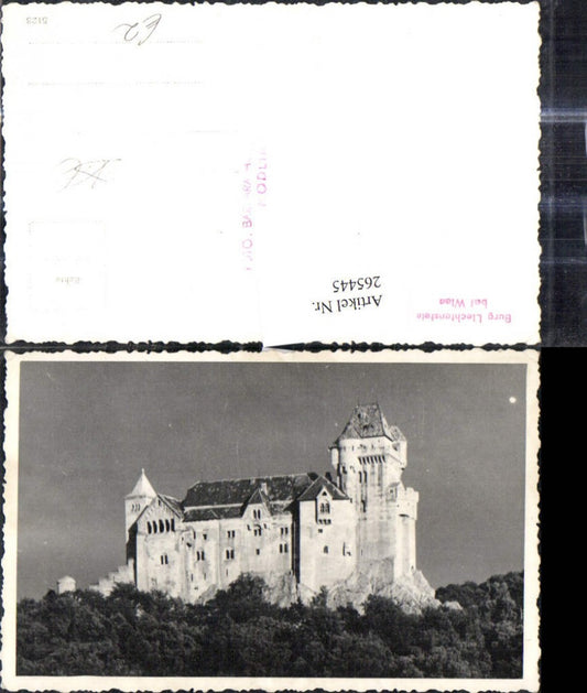 265445,Foto Ak Schloss Burg Liechtenstein b. Mödling Wien