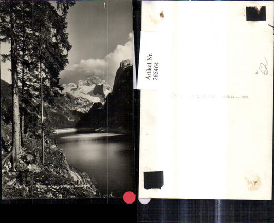 265464,Foto Ak Vorderer Gosausee m. d. Dachstein Gosau