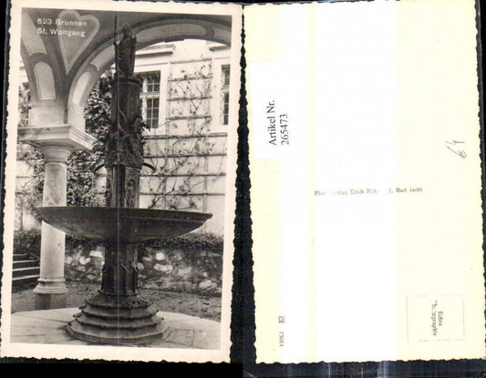 265473,Foto Ak St Wolfgang a. Wolfgangsee Brunnen