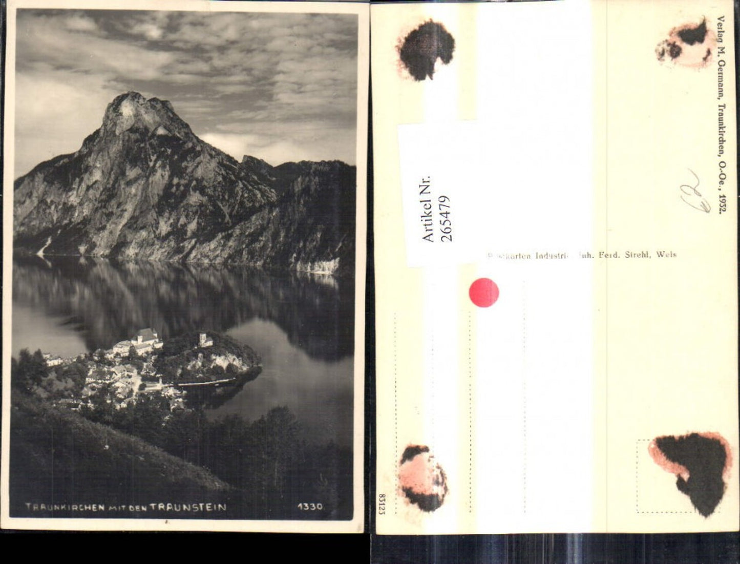 265479,Traunkirchen m. d. Traunstein 1932