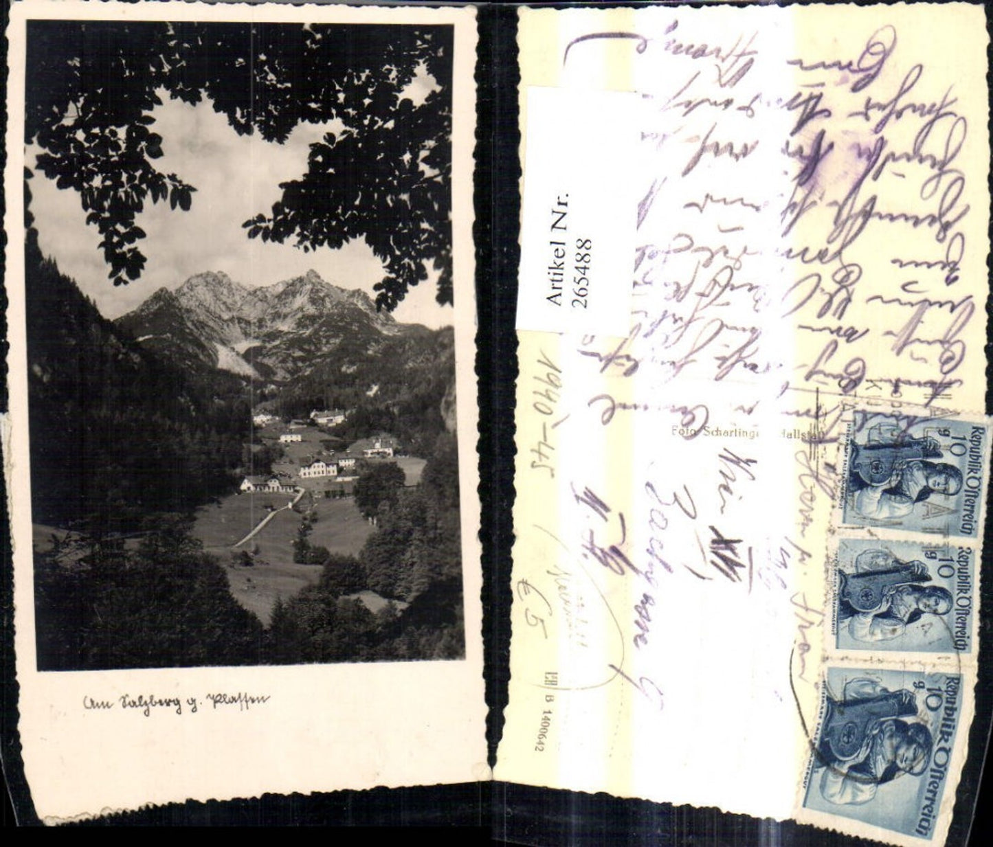 265488,Foto Ak Am Salzberg g. Platten Hallstatt