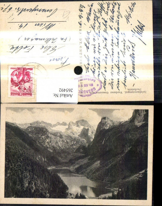 265492,Vorderer Gosausee m. Dachstein Gosau Salzkammergut pub F. E. Brandt 5369