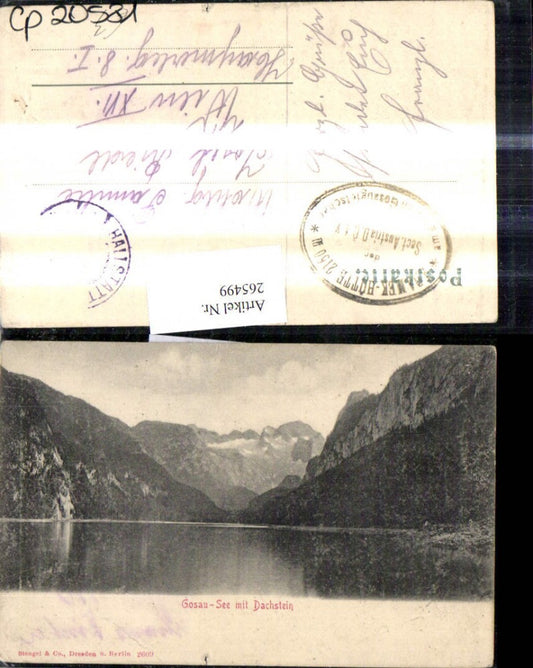 265499,Gosausee m. Dachstein Gosau pub Stengel Co 2609