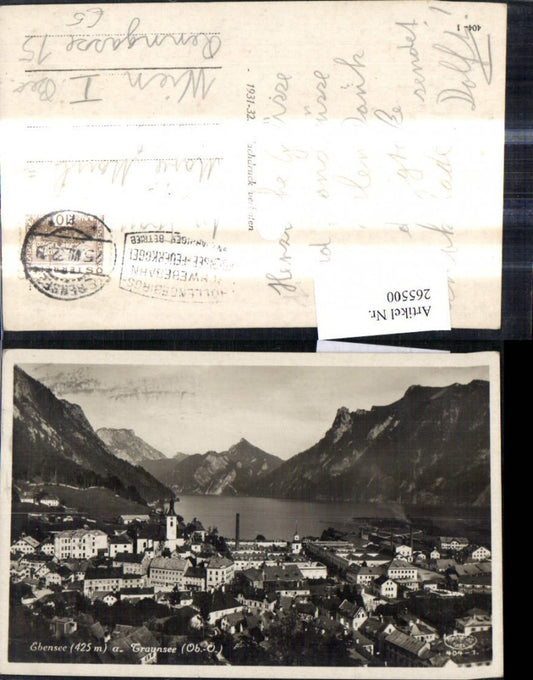265500,Ebensee a. Traunsee Ansicht