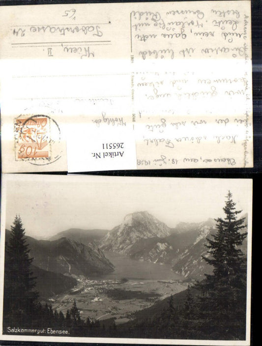 265511,Ebensee Totale Salzkammergut pub F. E. Brandt 5046