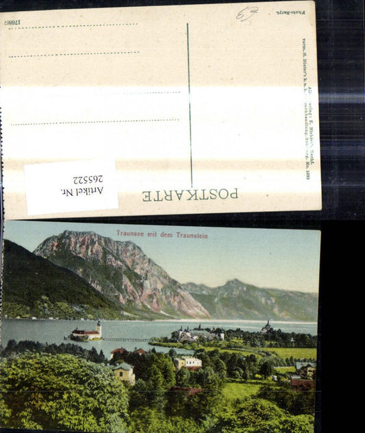 265522,Traunsee m. d. Traunstein Gmunden Schloß Orth