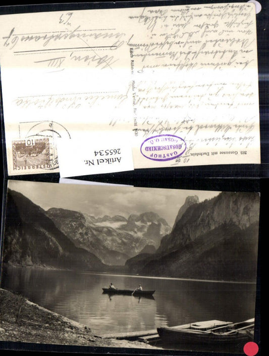 265534,Gosausee m. Dachstein Gosau Ruderboot Boot