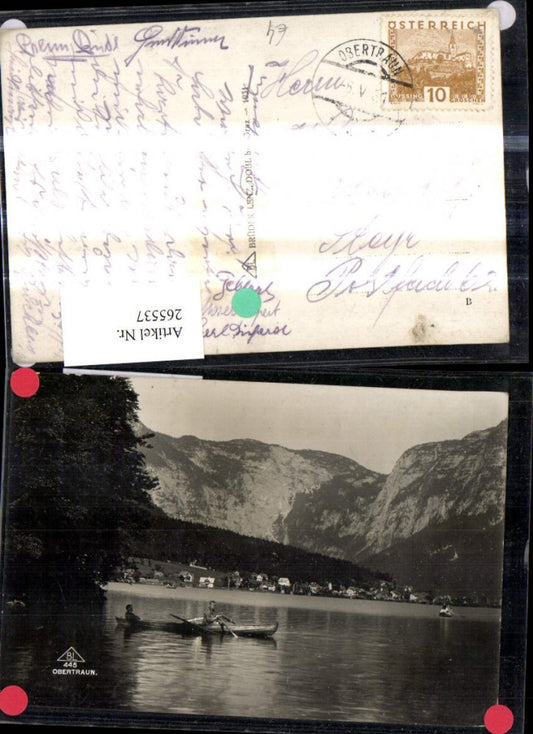 265537,Obertraun Ansicht m. Ruderboot Boot
