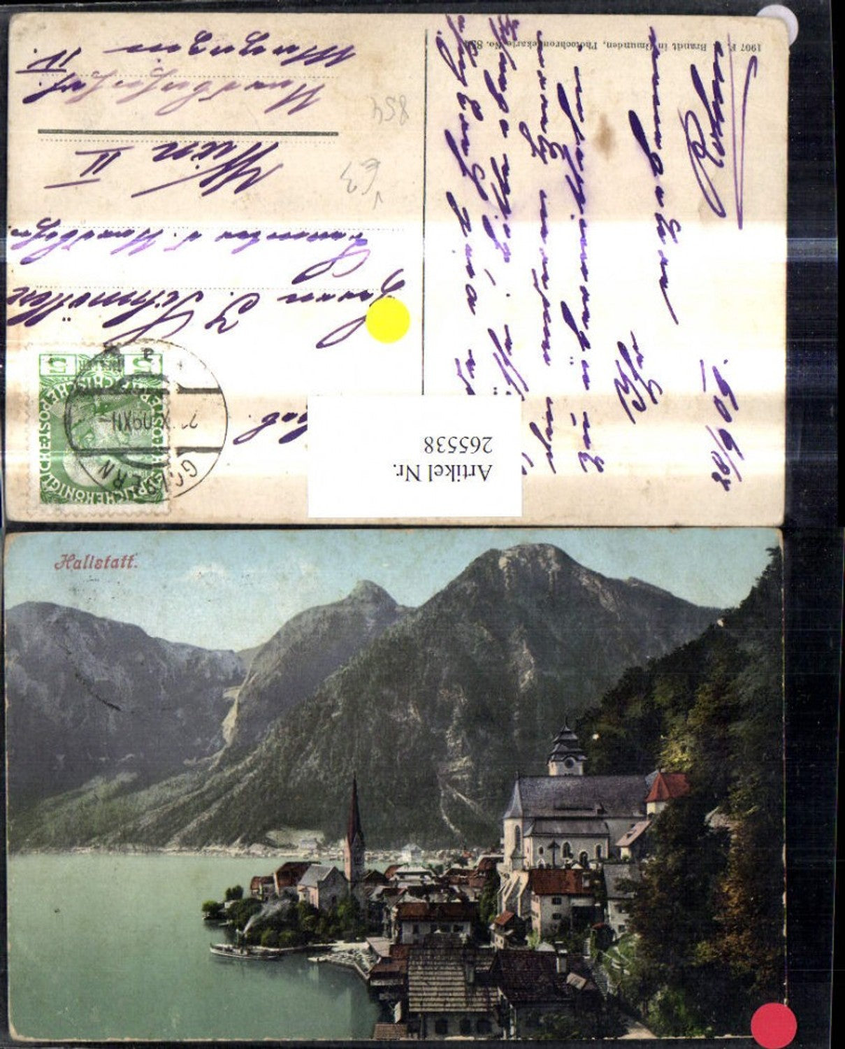 265538,Hallstatt Ansicht pub F. E. Brandt 834