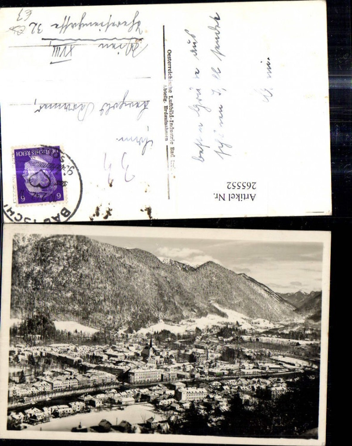 265552,Bad Ischl Winteransicht Totale