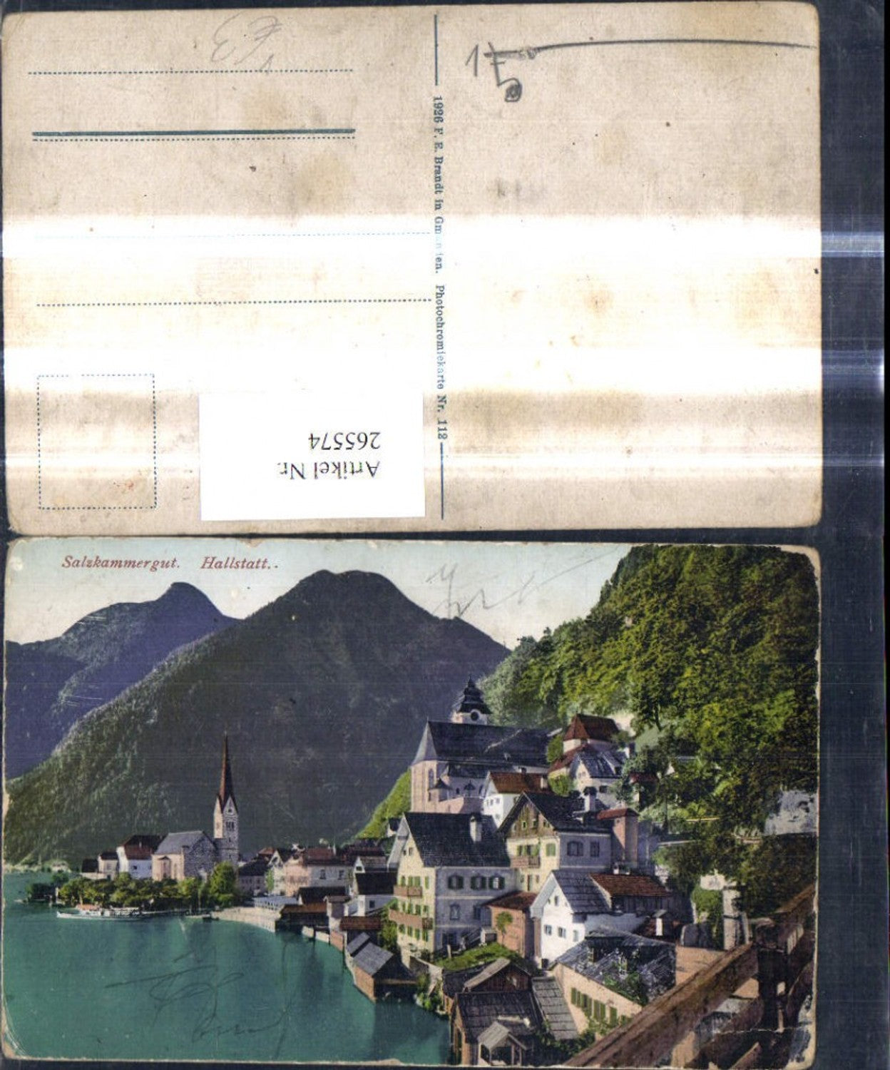 265574,Hallstatt Ansicht Salzkammergut pub F. E. Brandt 112