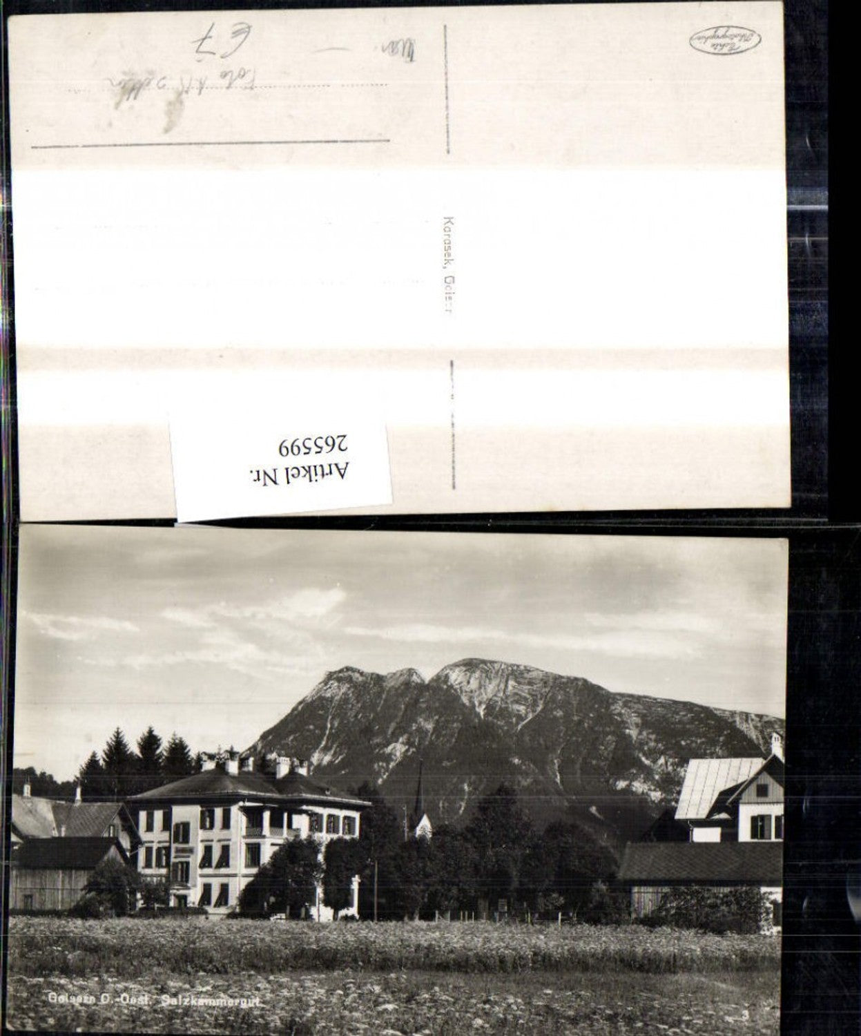 265599,Seltene Foto Ak Goisern Salzkammergut Ansicht Gebäude Haus