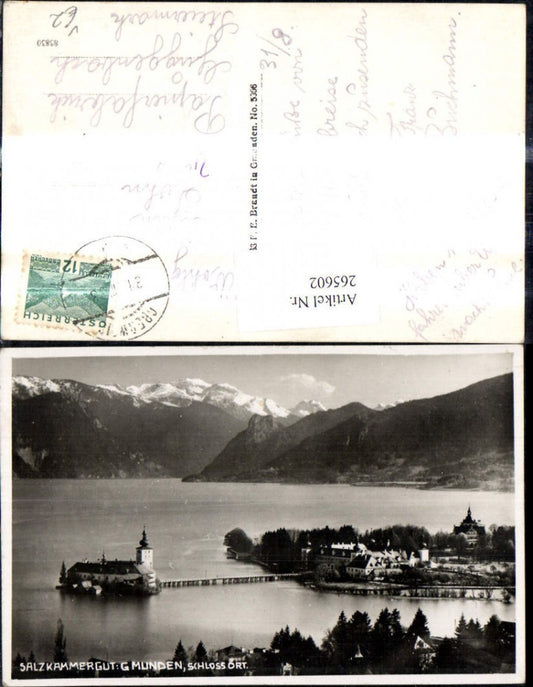 265602,Gmunden Schloss Orth Salzkammergut pub F. E. Brandt 5006