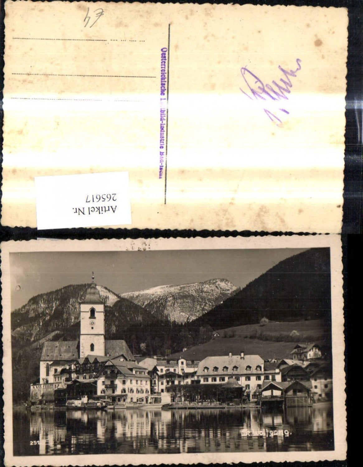 265617,Foto Ak St Wolfgang a. Wolfgangsee
