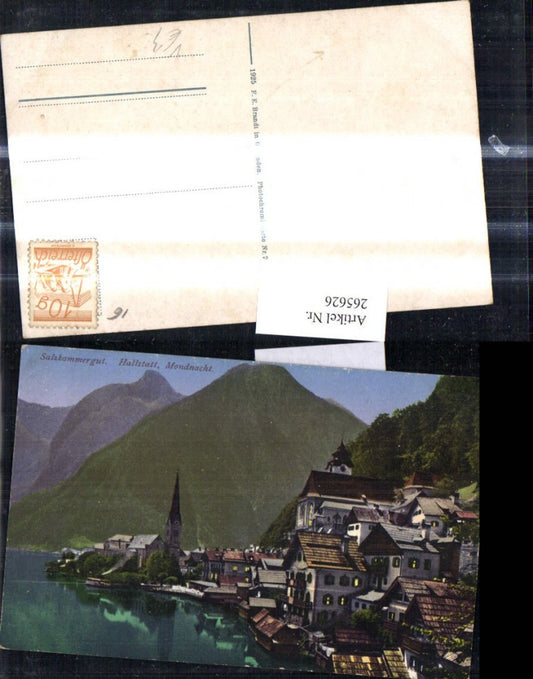 265626,Hallstatt b. Mondnacht Salzkammergut pub F. E. Brandt 764