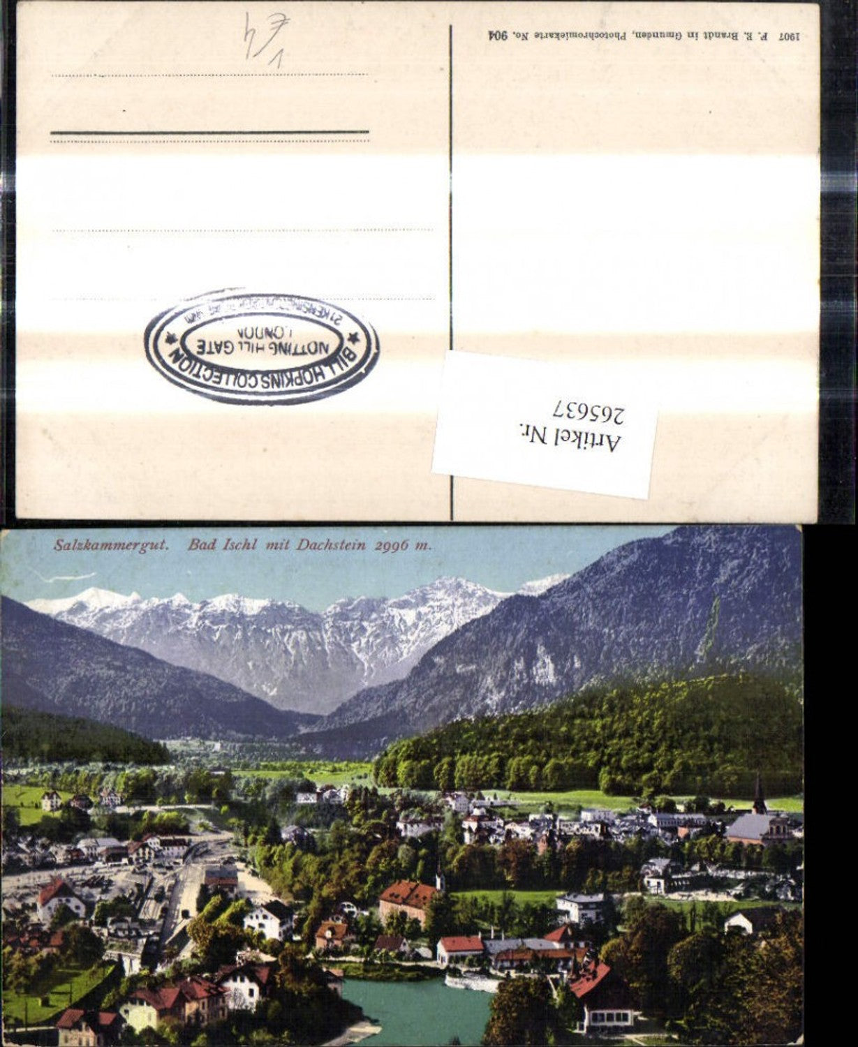 265637,Bad Ischl m. Dachstein Salzkammergut pub F. E. Brandt 904