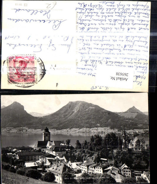 265638,Foto Ak St Wolfgang a.Wolfgangsee Salzkammergut Ansicht Richtung See