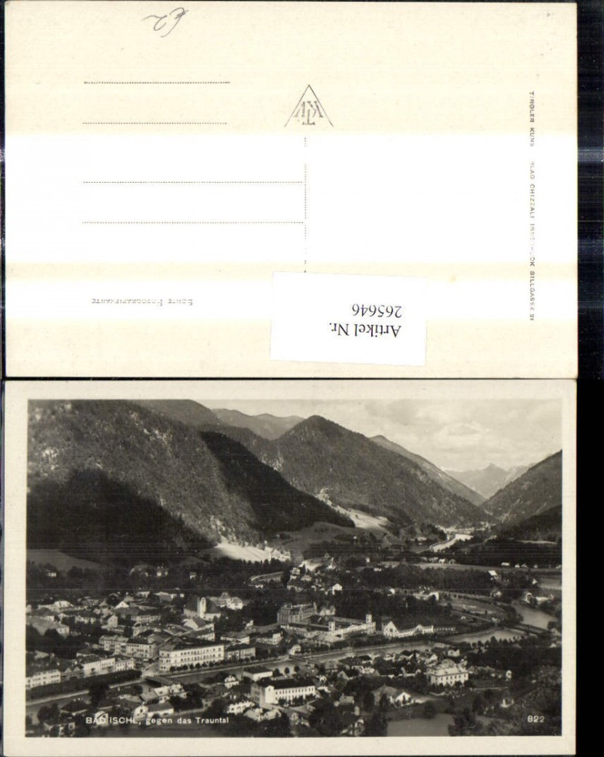 265646,Foto Ak Bad Ischl geg. d. Trauntal