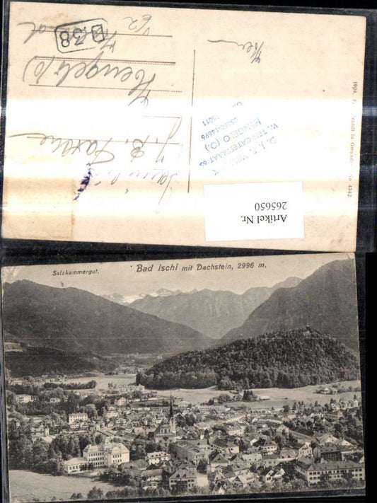 265650,Bad Ischl m. Dachstein Salzkammergut Totale pub F. E. Brandt 4542