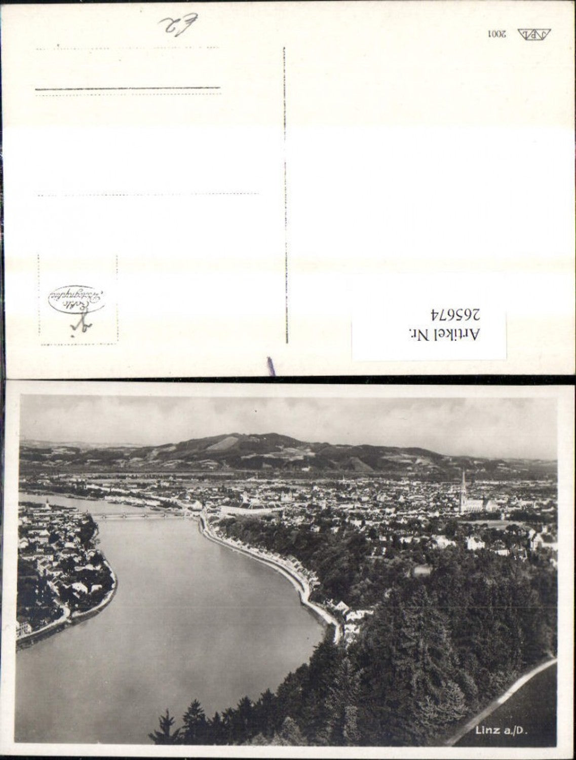 265674,Foto Ak Linz a. d. Donau Totale