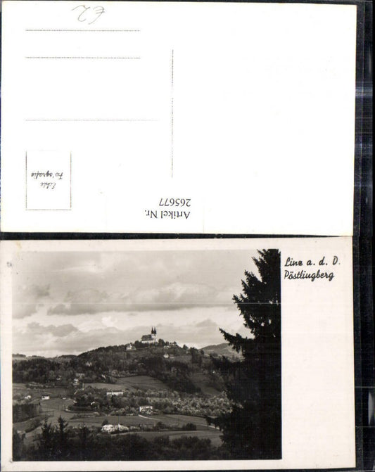 265677,Foto Ak Linz a. d. Donau m. Pöstlingberg