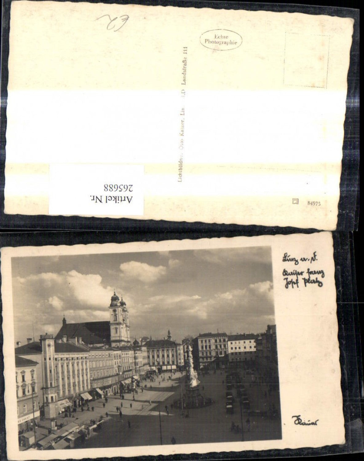265688,Foto Ak Linz a. d. Donau Kaiser Franz Josef Platz Hauptplatz
