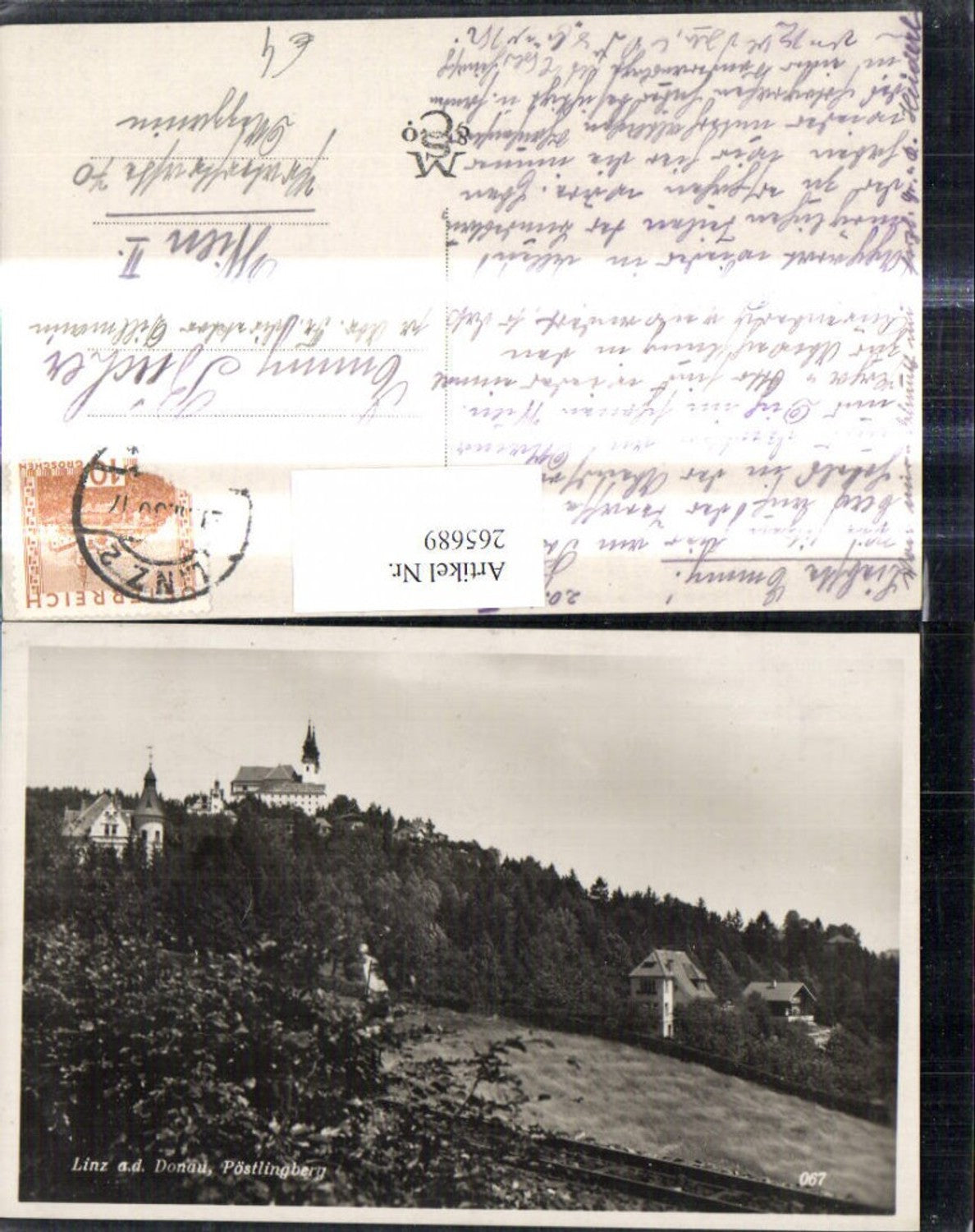 265689,Foto Ak Linz a. d. Donau Pöstlingberg