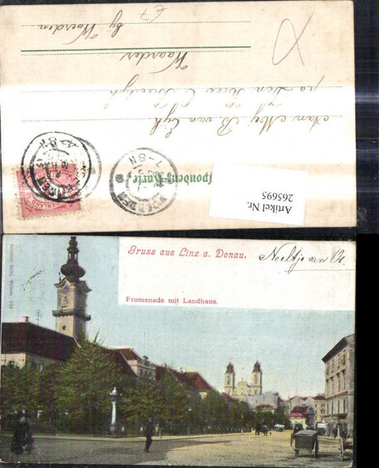 265695,Linz a. d. Donau Promenade m. Landhaus