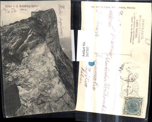 265707,Gruss v. d. Schafberg Spitze St Wolfgang a. Wolfgangsee