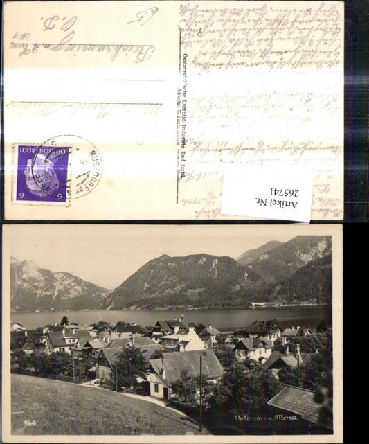 265741,Foto Ak Unterach a. Attersee