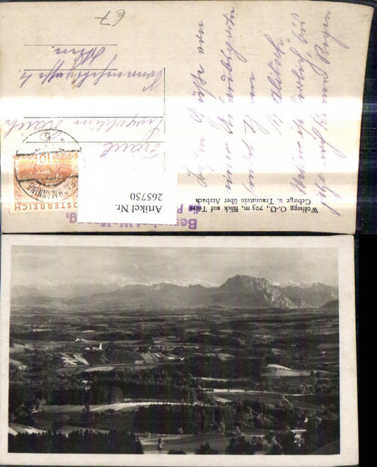 265750,Wolfsegg Blick a. Totes Gebirge u. Traunstein über Atzbach