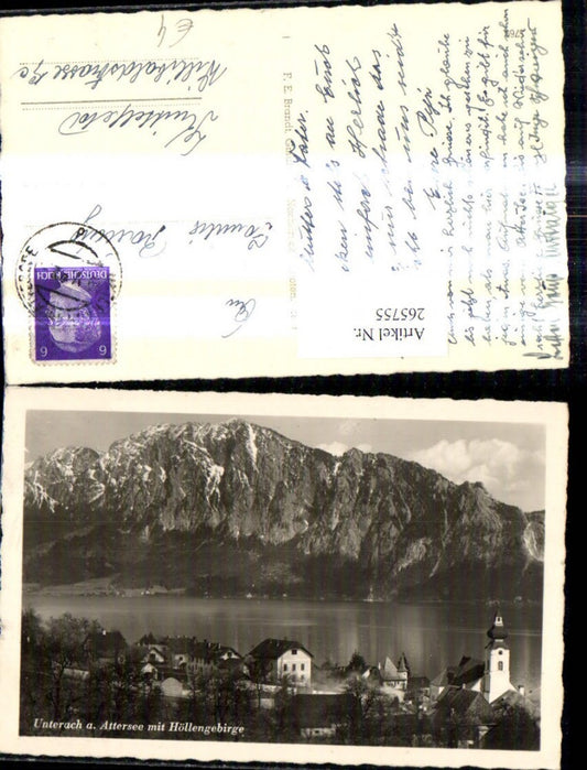 265755,Unterach a. Attersee m. Höllengebirge pub F. E. Brandt