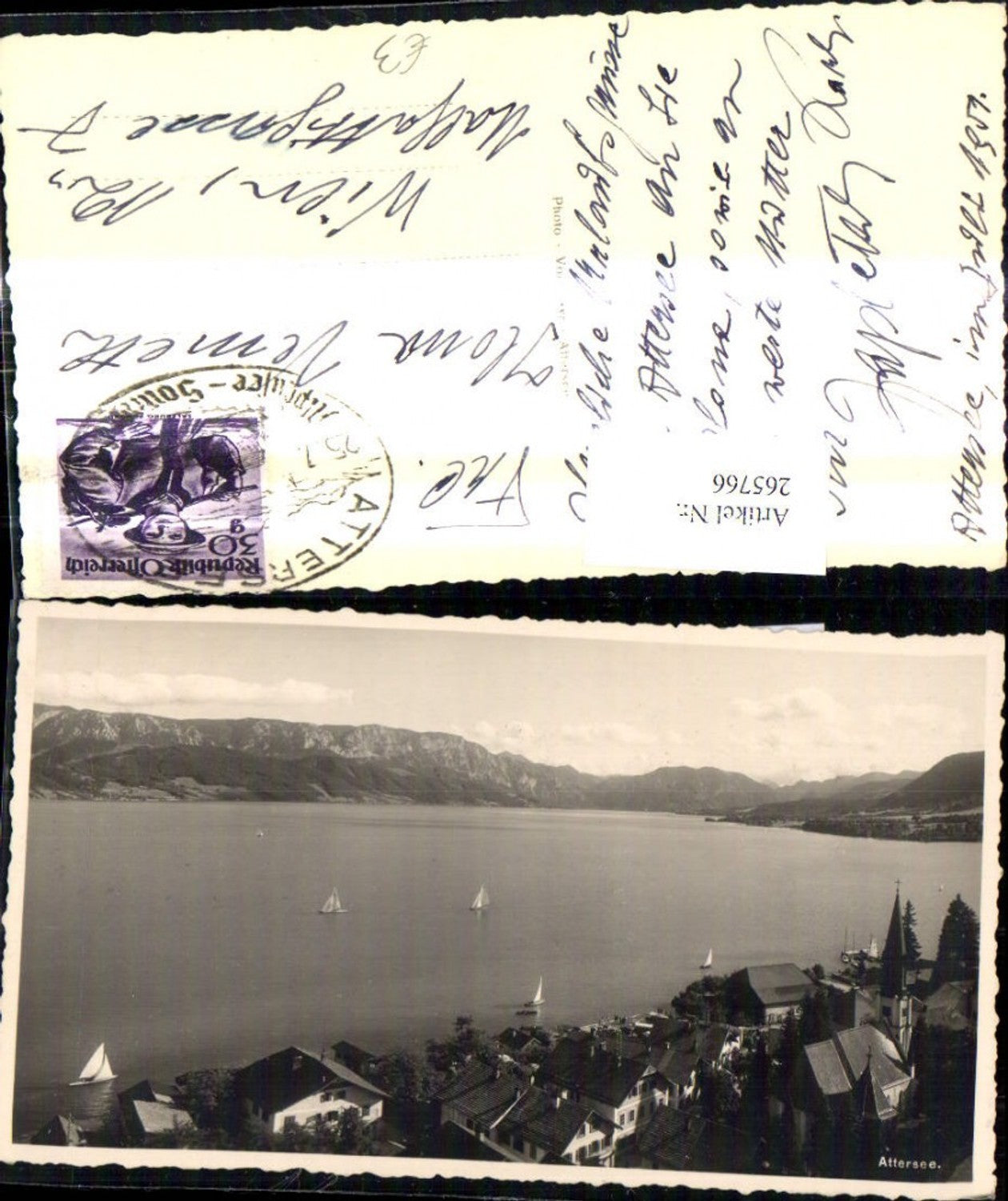 265766,Foto Ak Attersee