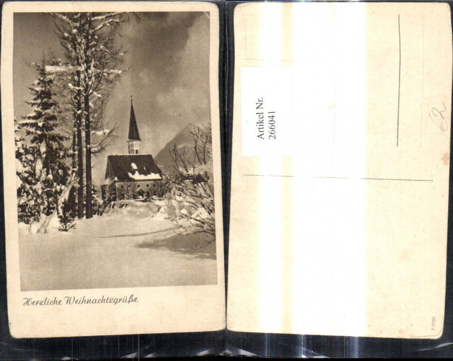 266041, Artist Ak Christmas Church Winter Landscape