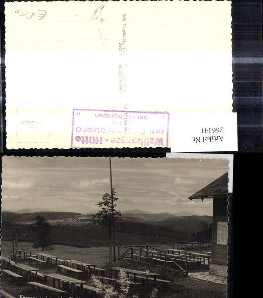 266141,Foto Ak Fernausblick v. d. Wallbergerhütte am Roppersberg b. Wolfsgraben