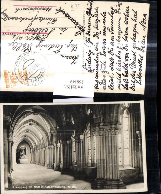 266149,Foto Ak Kreuzgang i. Stift Klosterneuburg