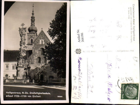266186,Heiligenkreuz Cistercienser Abtei Dreifaltigkeitssäule