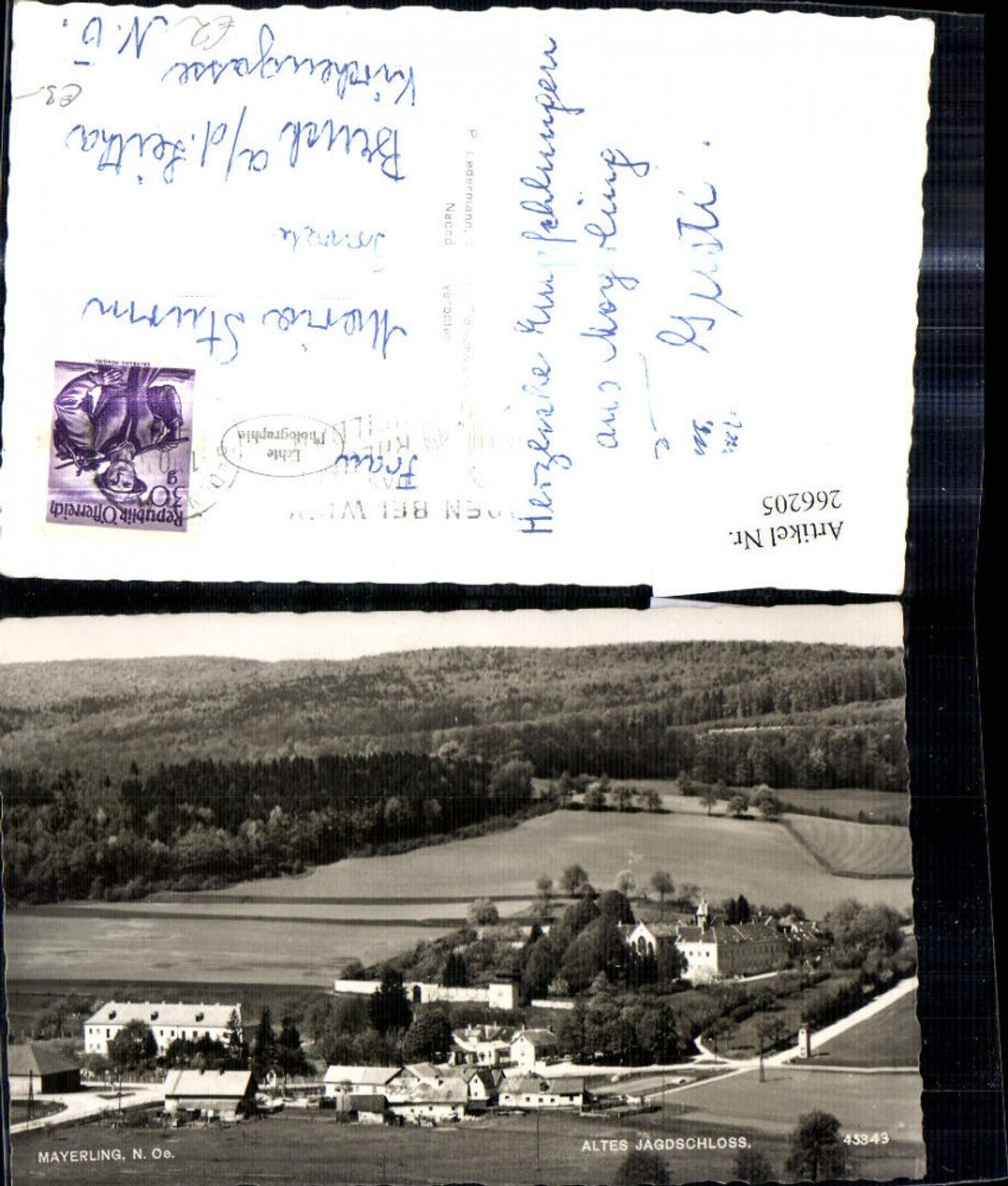 266205,Foto Ak Mayerling Altes Jagdschloss