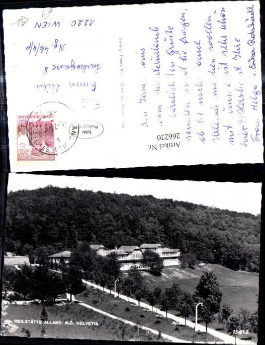 266220,Foto Ak Heilstätte Alland Helvetia