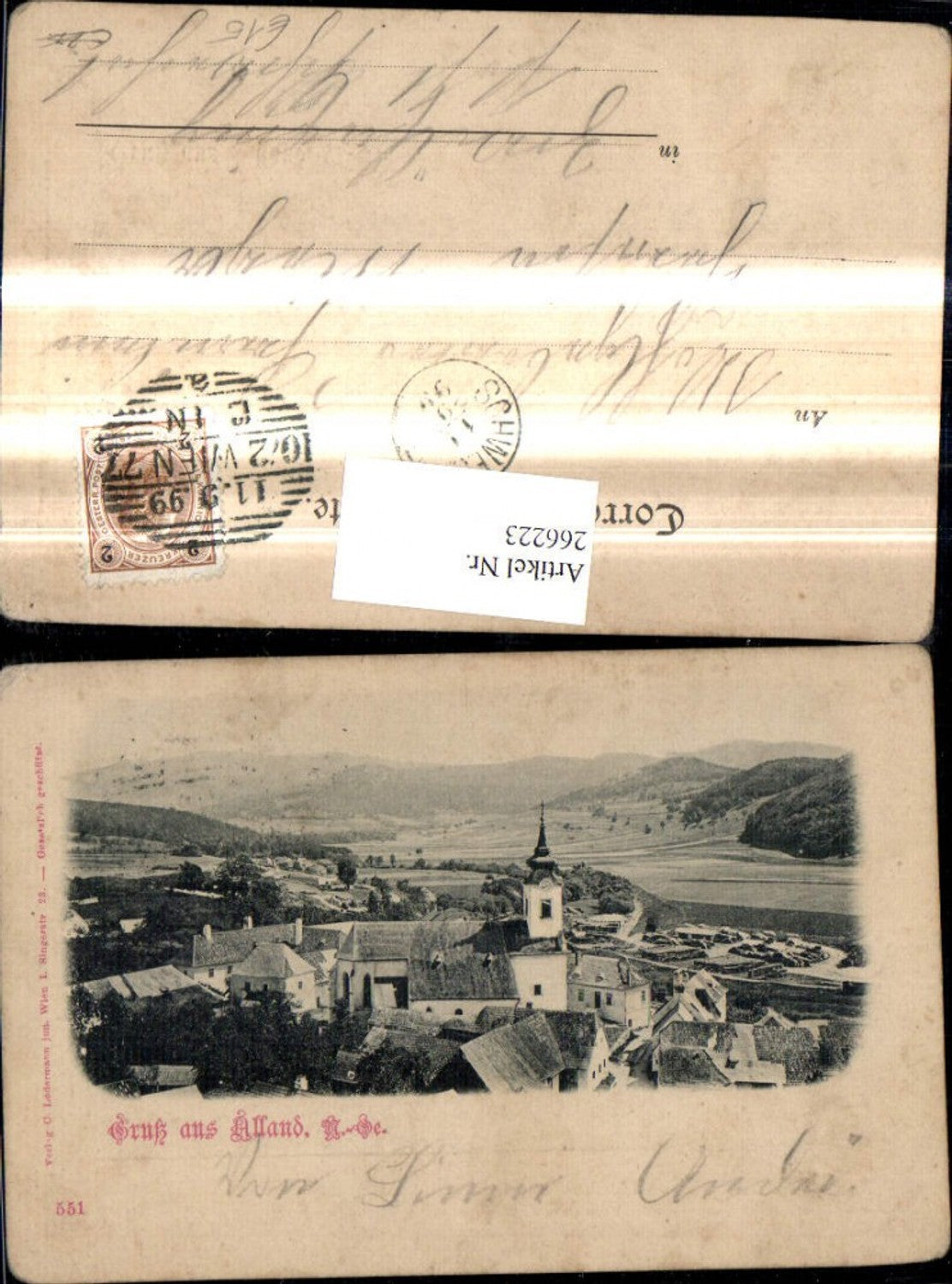 266223,Gruss a. Alland Teilansicht